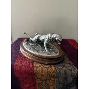 Nat'l Audubon Society Pewter Florida Panther 75th Anniversary Sculpture